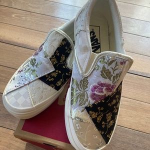 Vans brocade slip on sneakers